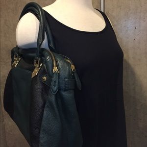 Perlina NY, black/forest green, shoulder bag